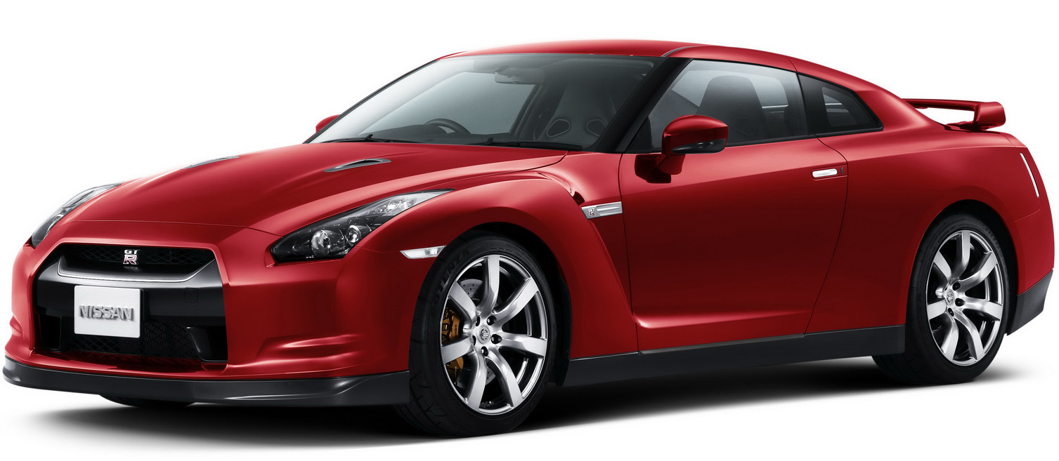 Красный Nissan GT-R