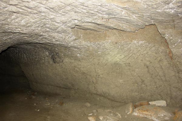 В пещере нашлась даже норка крота, который по ошибке докопался досюда