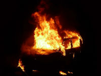 В Волгограде ночью сгорел автомобиль МАН