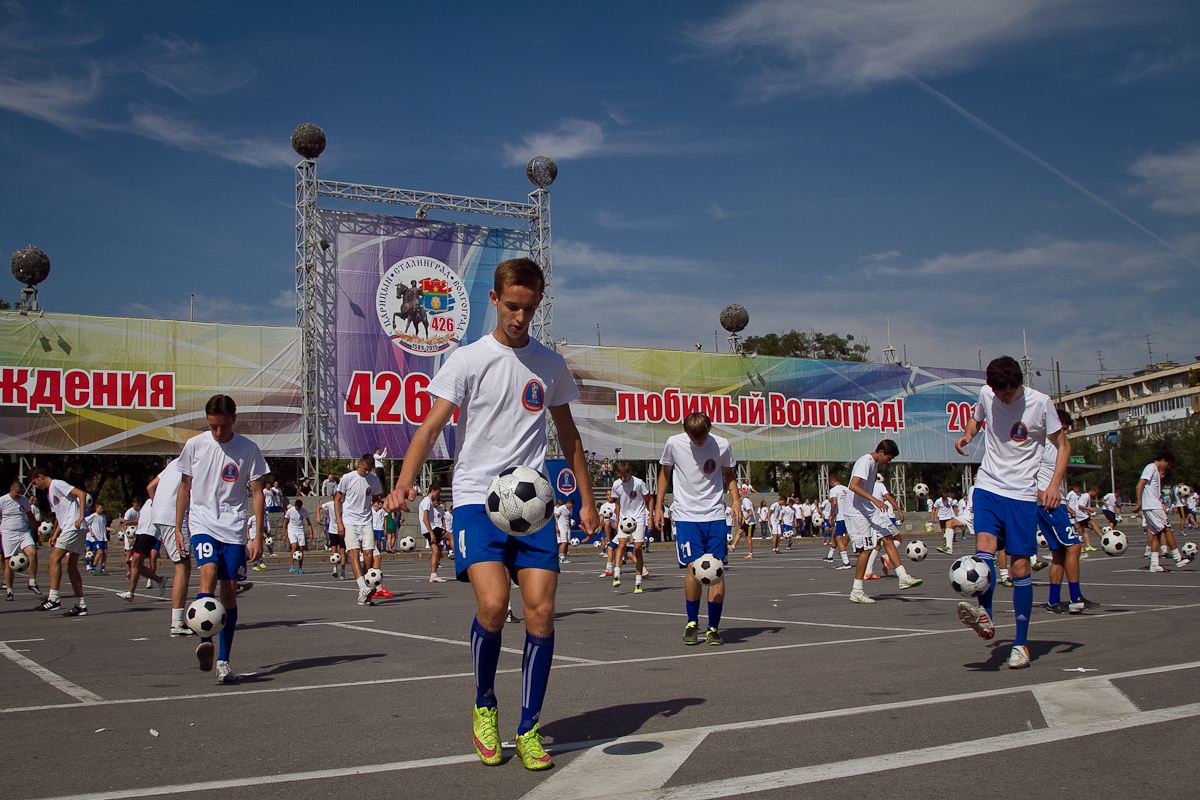 В Волгограде  за 1000 дней до старта ЧМ-2018 установили новый футбольный рекорд