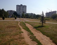В Волгограде разрушают старый парк