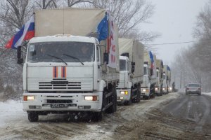 Российский гумконвой с новогодними подарками выехал в Донбас