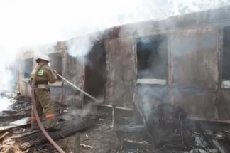Под Волгоградом в сгоревшем жилом вагончике обнаружены тела трёх человек