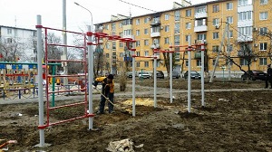 В Волгограде появляются гимнастические городки