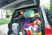 Провоз личных вещей и багажа в автомобиле