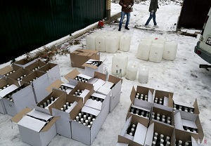 В Волгограде накрыли подпольный цех с поддельным алкоголем