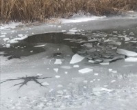 Под Волгоградом школьник погиб, провалившись под лед