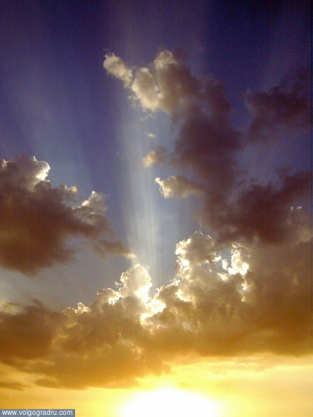 Закат на р. Царице. облака, природа, закат