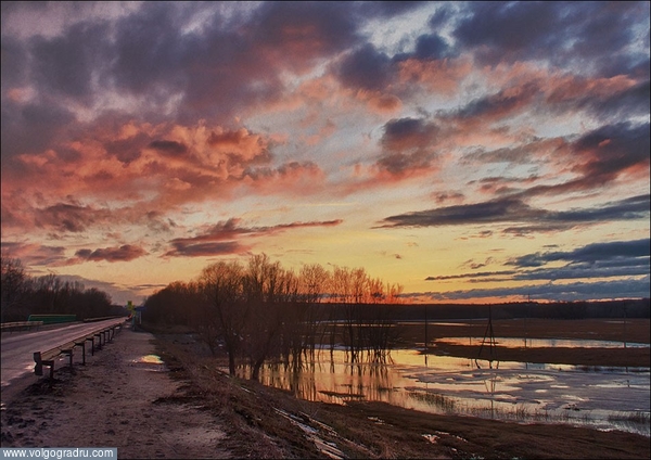***. закат, пейзаж, пейзажи Урюпинского района