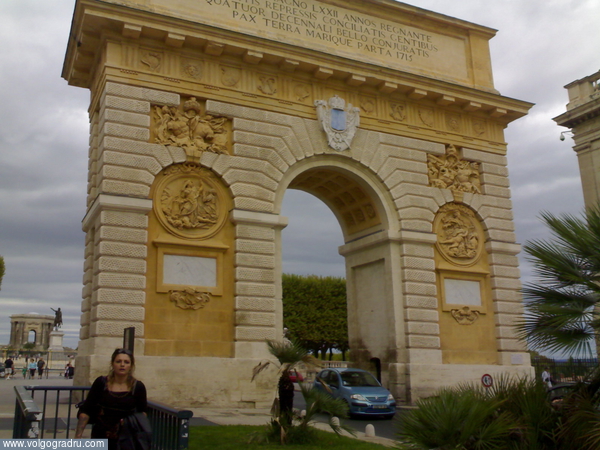 картинка. триумфальная арка, архитектура, франция