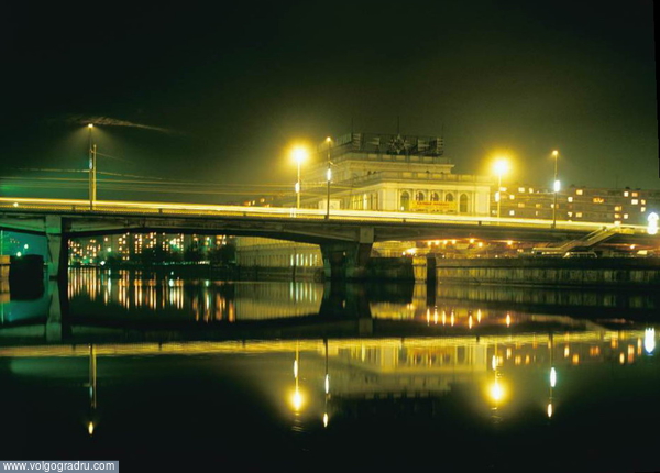 ночной мост. Калининград, ночь, мост