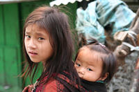 сестрёнки. непал, дети, сёстры