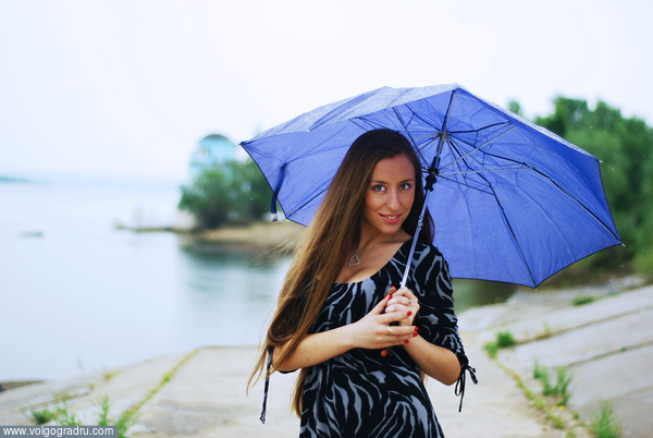 модель: Лера. дождь, девушка, зонт