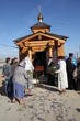 Освещение Воскресенской  церкви в станице Распопи
