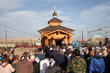 Освещение Воскресенской  церкви в станице Распопи