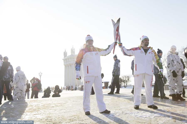 Эстафета олимпийского огня в Волгограде. Олимпиада Сочи-2014, Волгоград, 