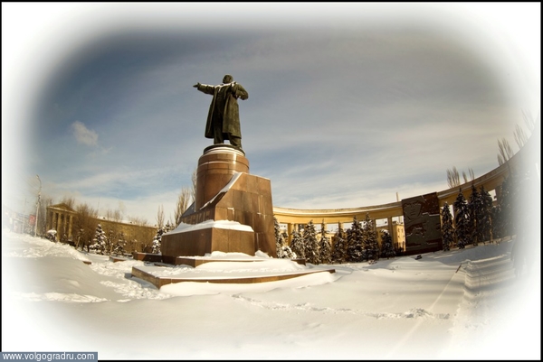 Ленин в январе. Ленин, памятник, зима