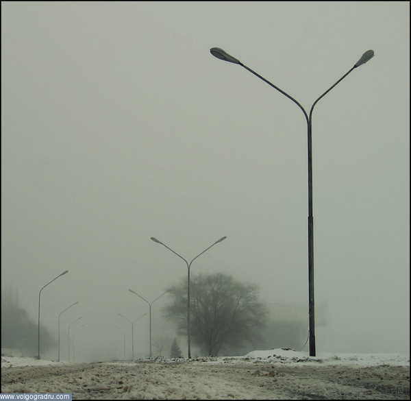 ***. волгогрвд, сталинград, город.туман
