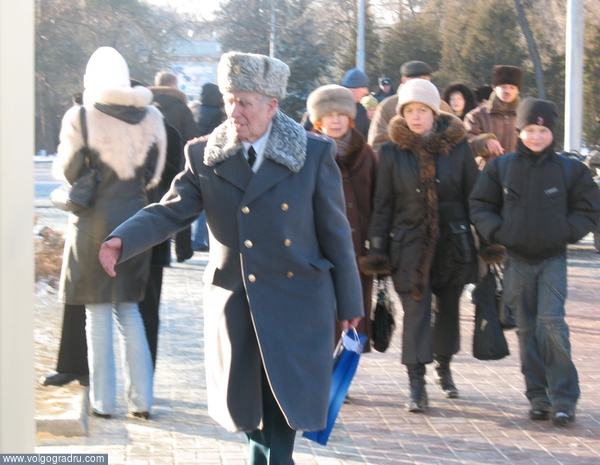 Ветеран войны. 2 февраля, Волгоград, 65-летие Сталинградской битвы