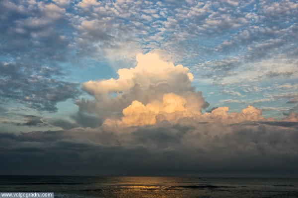 "Рождение дня". индийский океан, восход, пейзаж