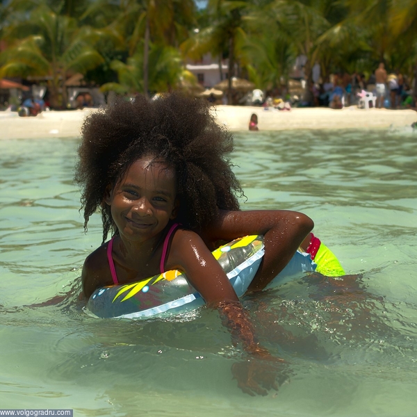 ***. доминиканская республика, дети, карибское море