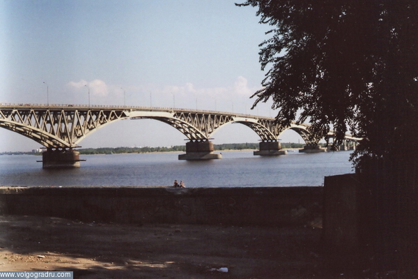 Саратовский мост через Волгу, август 2007.. Саратов, Волга, путешествия