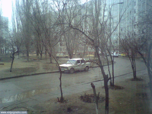 Зимний городской пейзаж.. Спартановка, зима, Волгоград