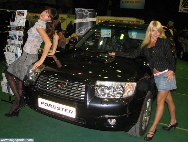 Subaru Forester и девушки. AutoTrek 2007 - день первый, девушки, авто
