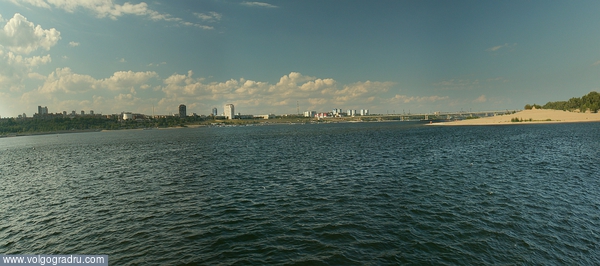 Панорама 3х2. Волгоград, Волга, вода