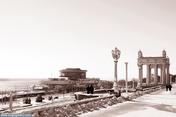 Набережная Волгограда. Мороз, Места и местечки, панорама