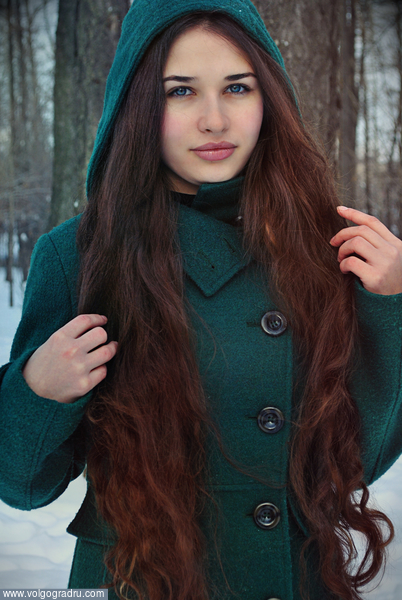 Elfen. девушка, снег, палто