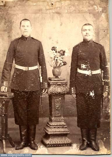 Слева мой дед Борисов Митрофан Никонорович.Санк-Петербург.Фото 1903 года.. Казаки, ретро-фото, Санкт-Петербург.