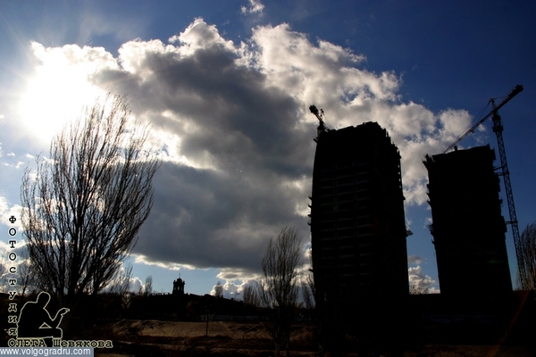 Облака над городом. небо, Волжские Паруса, Волгоград