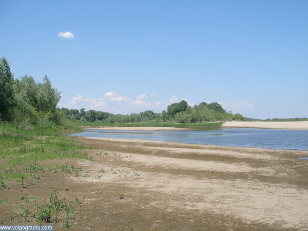 Пляж. Волга, природа, пляж