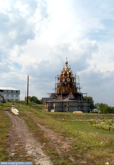 Строящийся  Храм Казанской Божьей Матери в Серафимовиче. Серафимович, область, Матери