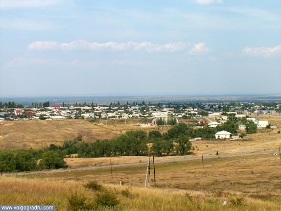 Вид на город Серафимович Волгоградской области. Серафимович, область, Волгоградская