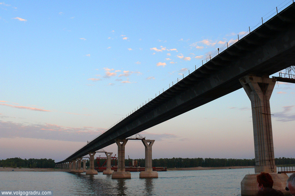 Будет мост!. небо, облака, Волга