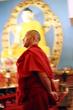 Буддийский монах в новом храме