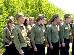 Участники военно-спортивной игры «Виктория»
