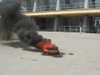 Учебное тушение пожара — Демонстрация техники, которую используют сотрудники МЧС при тушении пожаров