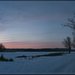 Зимний вечер на озере Подпесочном.