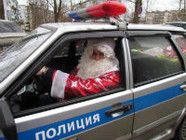 Дед Мороз поздравил волгоградских водителей