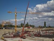 В фундамент волгоградского стадиона залиты первые 10 тысяч кубометров бетона