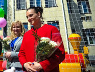 Елена Исинбаева открыла в Ворошиловском районе Волгограда новую спортивную площадку