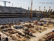 В Волгограде  началось возведение фасадов стадиона к ЧМ-2018