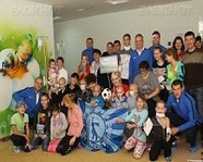 Волгоградские футболисты провели зарядку для детей с онкологией