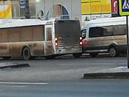 В Волгограде столкнулись маршрутка и автобус