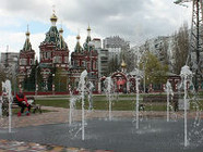 В Волгограде у Казанского собора появился новый фонтан
