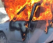 Под Волгоградом сгорело очередное авто