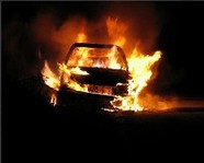 В Волгограде сгорело очередное авто